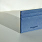 CARD HOLDER IN BLUE SAFFIANO LEATHER