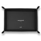 SIDE TRAY IN BLACK SAFFIANO LEATHER