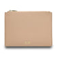CLUTCH IN NUDE SAFFIANO LEATHER