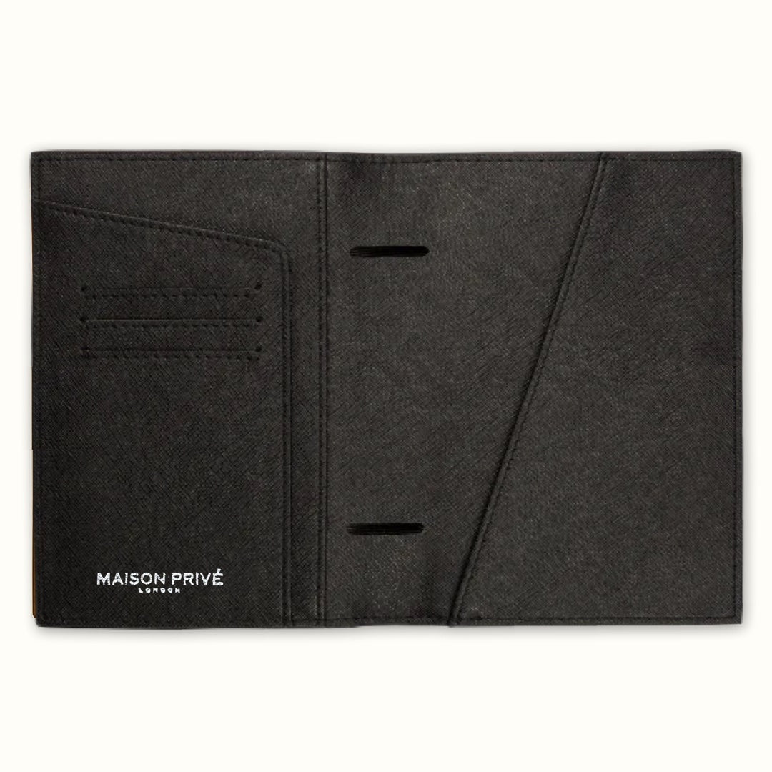 HIS & HERS PASSPORT COVER BUNDLE IN BLACK SAFFIANO LEATHER
