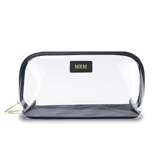 COSMETIC BAG IN BLACK SAFFIANO LEATHER