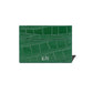 CARD HOLDER IN GREEN CROC LEATHER